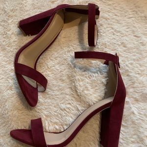 maroon heels